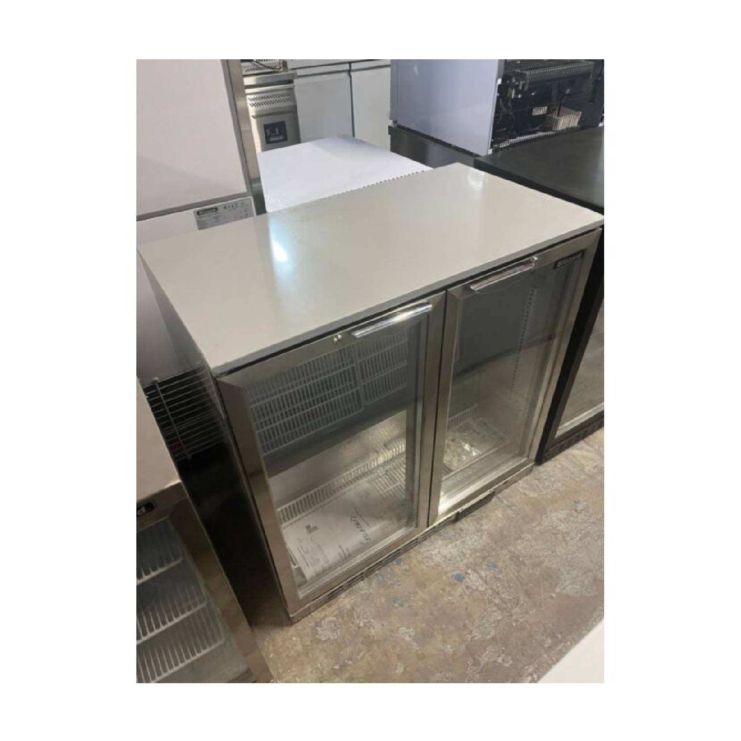 Blizzard BAR2SS Double Hinged Glass Door Bottle Cooler – Graded Commercial Bottle Fridge