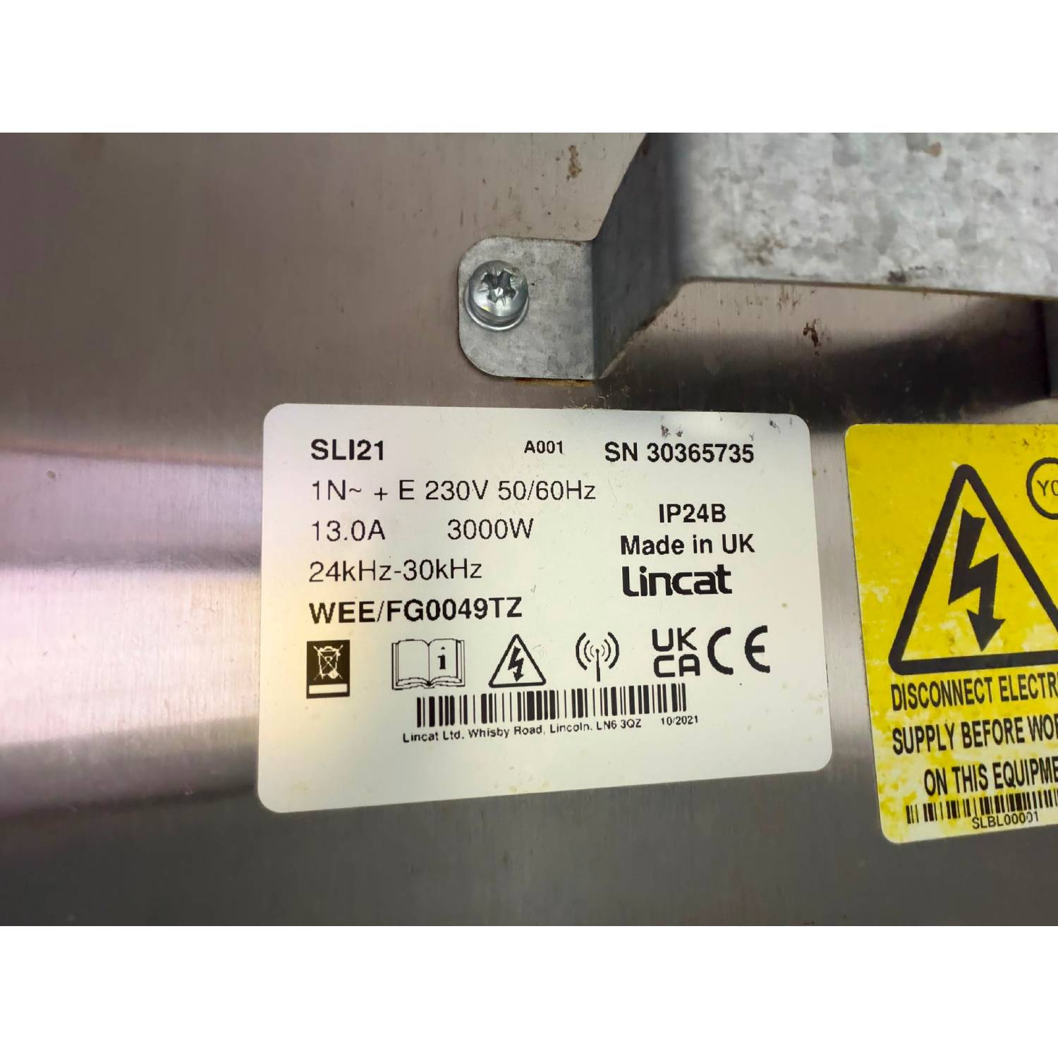 Reconditioned Lincat SLI21 Two Zone Induction Hob Reconditioned Lincat SLI21 Two Zone Induction Hob
