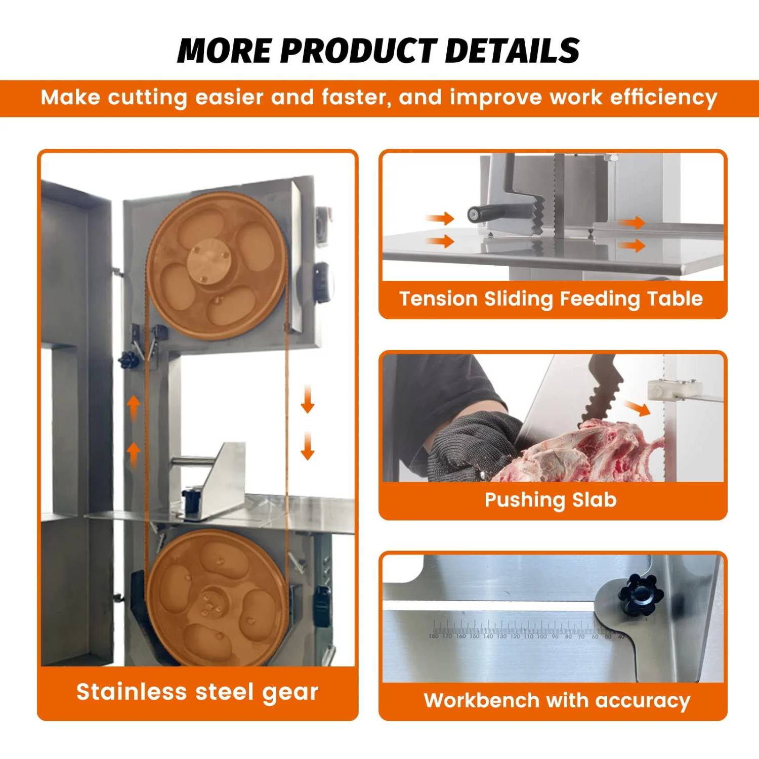 Hosty Commercial Butcher Meat Bone Saw | HLS-1650 | 750W Hosty Commercial Butcher Meat Bone Saw _ HLS-1650 _ 750W 5