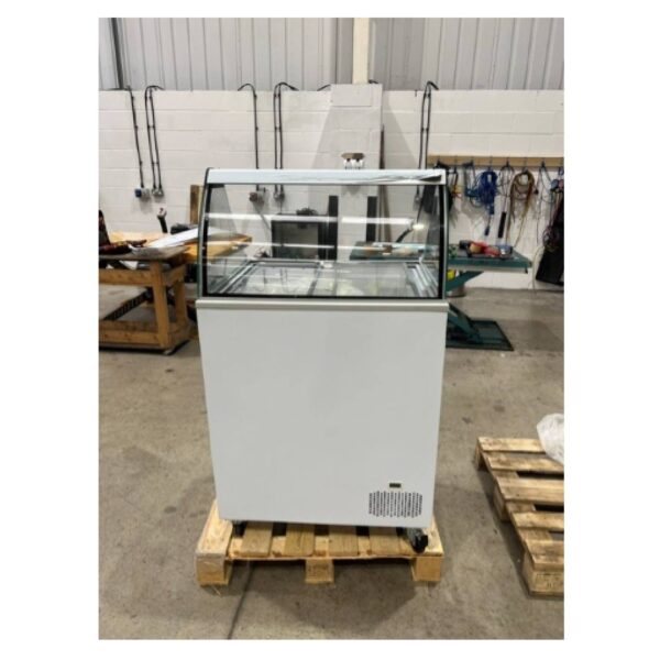 Graded TEFCOLD IC201SC Ice Cream Display Freezer with Canopy – 165L