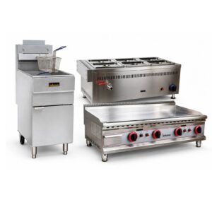 Infernus Commercial Gas Catering Bundle – Fryer, Griddle & Bain Marie