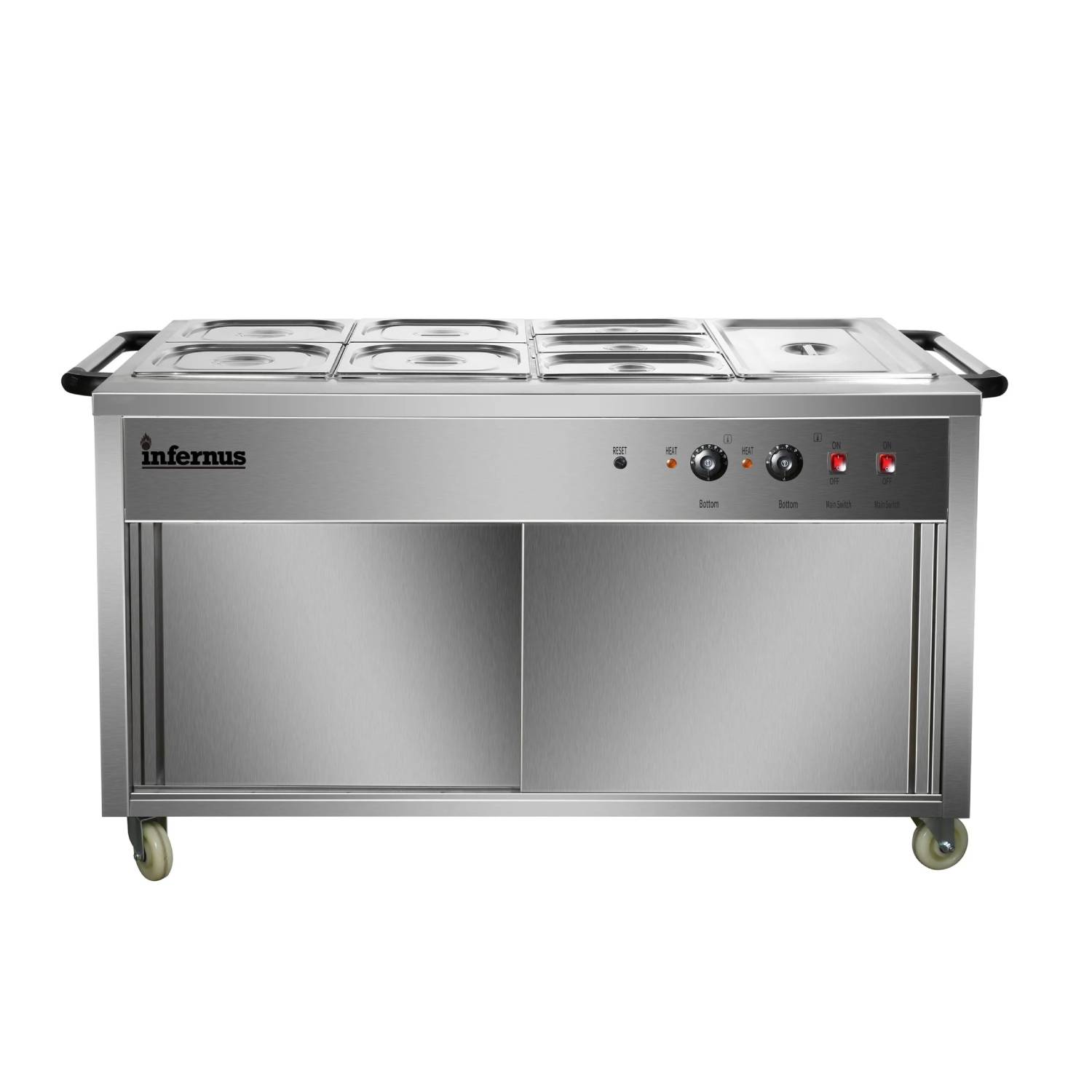 Infernus INF-HC155 Heated Display Hot Cupboard 155cm Infernus INF-HC155 Heated Display Hot Cupboard 155cm (1)