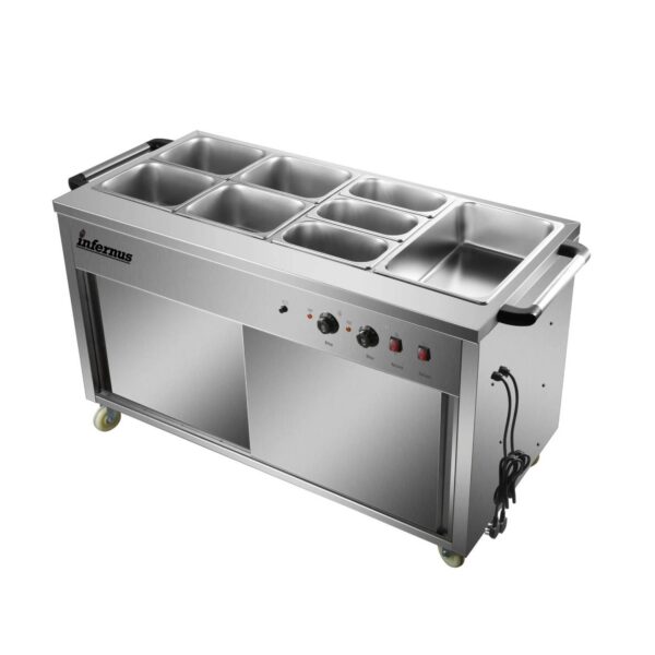 Infernus INF-HC155 Heated Display Hot Cupboard 155cm