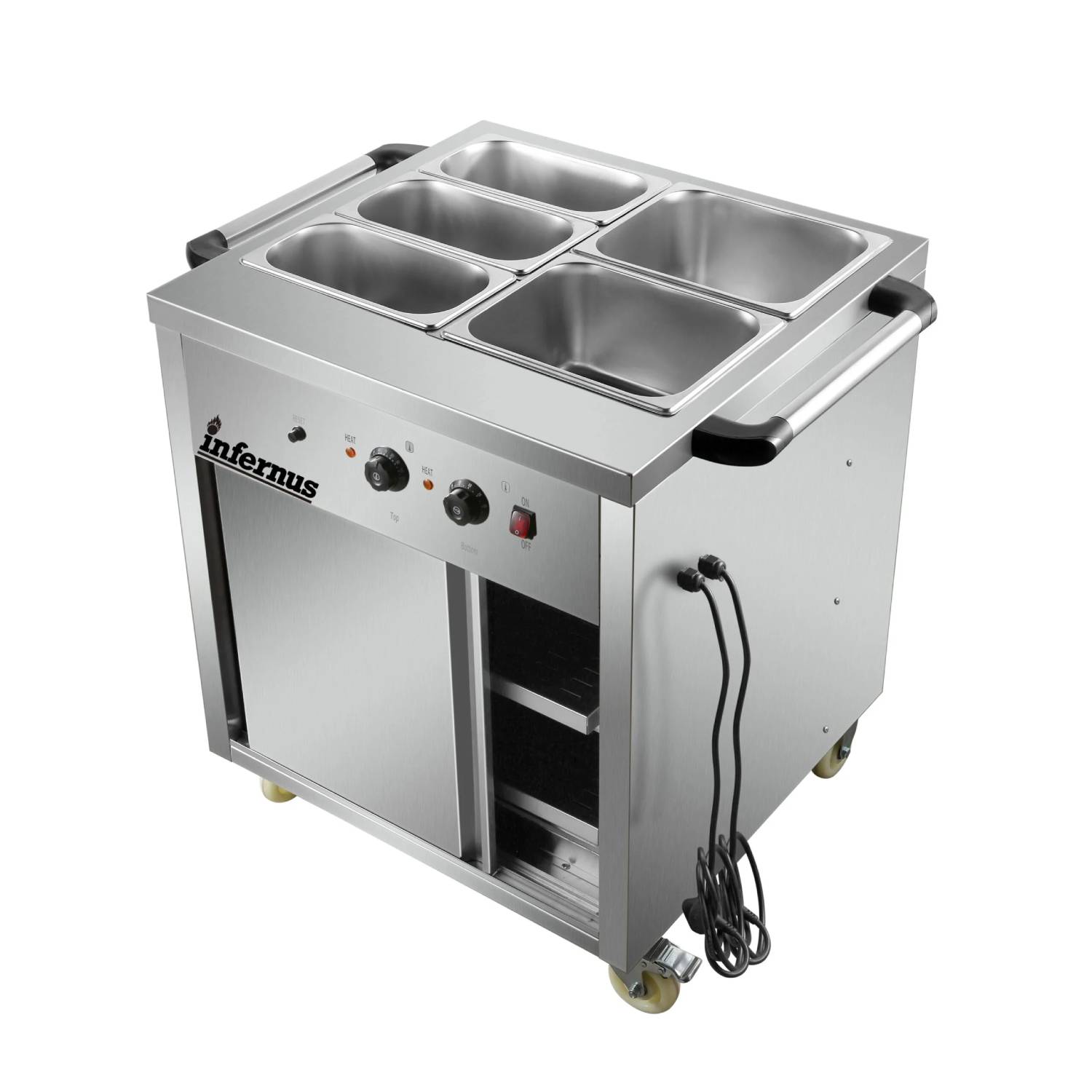 Infernus INF-HC88 Heated Display Hot Cupboard 88cm Infernus INF-HC88 Heated Display Hot Cupboard – 88cm