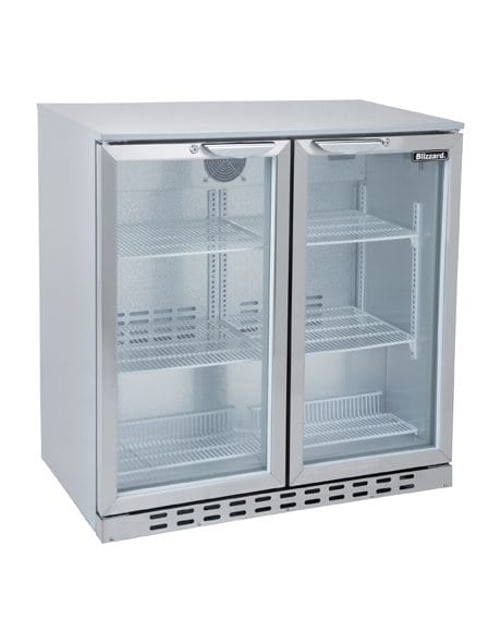 BLIZZARD BAR2SS Double Door Bar Bottle Cooler 200L