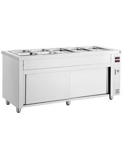 INOMAK MHV718 Gastronorm Bain Marie with Heated Storage Base